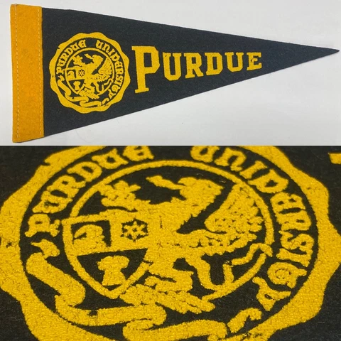 1950 Purdue Boilermaker Lafayette Indiana University Mini Pennant 4x8.75 Boulers Cover