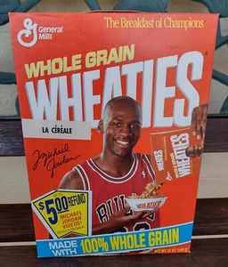 1991 Michael Jordan Canadian Version Wheaties Sealed Box - Jordan Series 14 - Picture 1 of 6