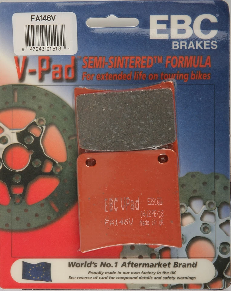 EBC 1990-1993 VX800 SE ADAPTA A PASTILLAS DE FRENO SUZUKI SERIE V FA146V Foto 1 de 1