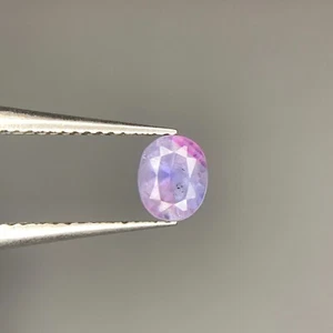 Natural Opalescent Kashmir Sapphire,0.5 Ct Pink-Purple Oval Cut Loose Gemstone - Picture 1 of 6