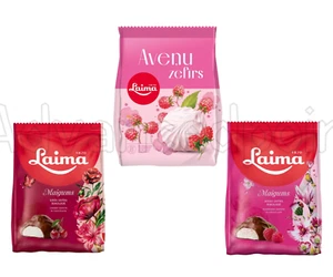 Laima Marshmallow Zephyr - Raspberry & Cherry Variety Pack, Soft & Fluffy Sweets - Picture 1 of 4
