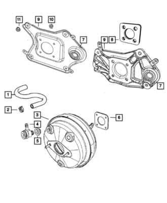 Jeep Liberty Power Brake Booster 2012 fabricante de equipos originales 68039279AC nuevo en caja Foto 1 de 3