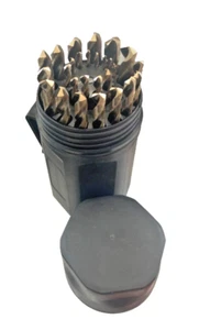 Drill America 29 Pc. 1/16 - 1/2″ Cobalt Jobber Drill Bit Set Plastic Case - Picture 1 of 11