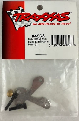 Traxxas 4965 Brake Pads (2), Piston, 3x15mm Cap Hex Screws (2) New - Image 1 of 3