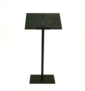 Black Metal Lectern, Podium, Front of House Menu Holder, Lecterns - Picture 1 of 7
