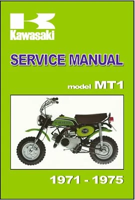 KAWASAKI Workshop Owners Manual MT1 1971 1972 1973 1974 1975 Maintenance Service - Image 1 of 4