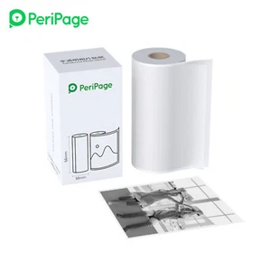 PeriPage 56 x 30mm Translucent Photo Sticker BPA-Free Adhesive Thermal V2S1 - Picture 1 of 11