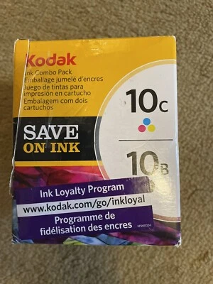 Genuine Kodak Inkjet Printer Ink Combo Pack 10c Multi-Color & 10b Black - Image 1 of 2
