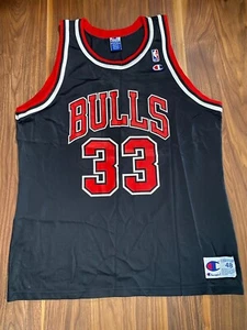 Vintage NBA Champion Chicago Bulls Scottie Pippen 33 Jersey Mens 48 Basketball - Picture 1 of 7