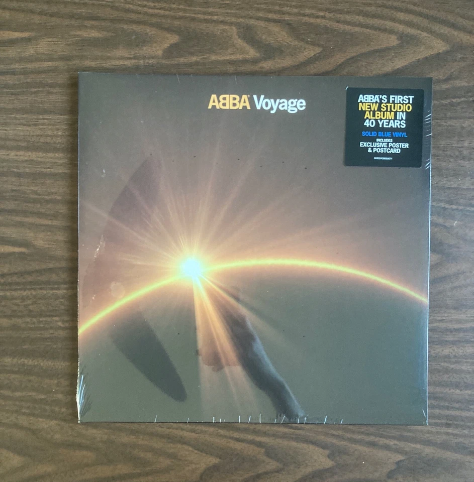 ABBA VOYAGE SOLID BLUE VINYL LP NEW SEALED 2021 WITH POSTER & POSTCARD - Image 1 of 1