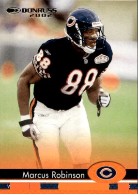 2002 Donruss Marcus Robinson 29 Chicago Bears - Image 1 of 2