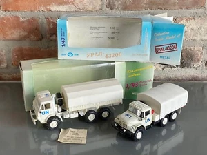 URAL UN LKW 2x 1:43 Novoexport URAL ZIL KRAZ NVA Militär CCCP UDSSR USSR Soviet - Bild 1 von 4
