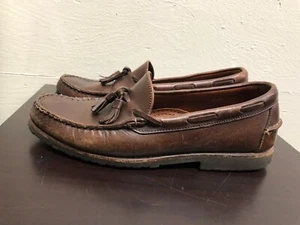 Zapato de barco informal Allen Edmonds Kingfield de cuero para hombre talla 10 B - Imagen 1 de 11