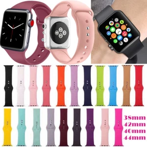 Correa de repuesto deportiva de silicona para Apple Watch Series 7 6 5 4 3 2 1 - Imagen 1 de 70