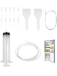 KIT 10PZ PULIZIA FRIGORIFERO ACCESSORI PULIZIA TUBI FRIGORIFERO RASCHIETTO - Foto 1 di 7