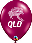 Qld Cane Toad Maroon/Burgundy Latex Balloons Pk 25