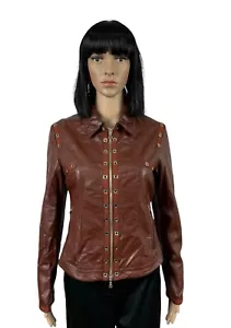 Manebo Made In Italy Genuine Leather Jacket size IT42 - Picture 1 of 14