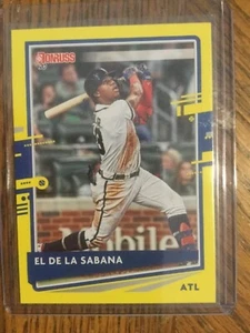 2020 Donruss Ronald Acuna Jr Name Variation Yellow Parallel #170 - Bild 1 von 2