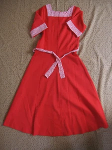 Robe Rudy paris Vintage rouge Femme Années 80 Ancien dress - 42 - Picture 1 of 4