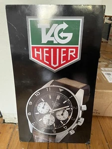 Plakat TAG Heuer Autavia Chronograph, Original Werbung. Aufsteller RARE - Bild 1 von 3