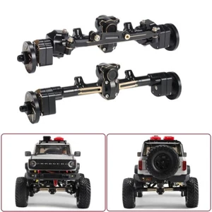 Brass Front Rear Portal Axle Wheel Weights Set For Axial 1/24 SCX24 90081 C10 RC - Picture 1 of 16
