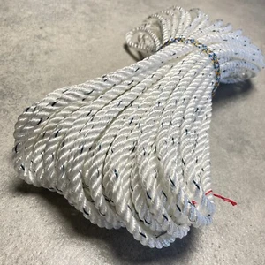30 m Liros Liektau Ø 8 mm Leine Segel Liek 3-schäftig weiß Schiffstau Bootsseil  - Picture 1 of 3