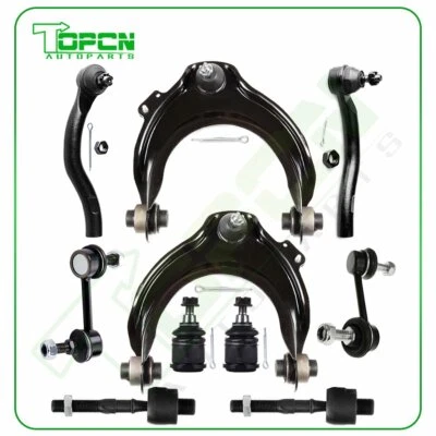 10pcs Upper Control Arms Ball Joints Tie Rods For 2004 2005 2006 -2008 Acura TSX - Imagem 1 de 4