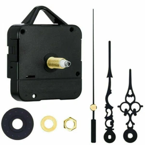 Quartz Wall Silent Clock Movement Mechanism Long Spindle Gold Hands DIY Kit Tool - Picture 1 of 12