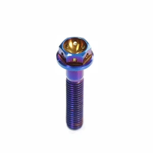 M10x20-60mm Pitch1.25/1.5mm Titanium Screws Hex Head Flange Bolts bike Fastener - Picture 1 of 16