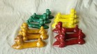 SUITE DE 12 PORTE COUTEAUX EN CERAMIQUE VALLAURIS CHIEN CANICHE VINTAGE**