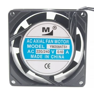 YM208ATS1 AC 220/240V 0.10A 8CM 8025 80X80X25MM Aluminum frame cooling fan - Picture 1 of 4