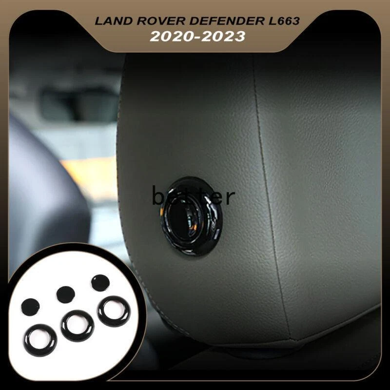 ДЛЯ 20-23 Land Rover Defender заднее сиденье подголовник кнопки ABS пианино черный 6шт - Изображение 1 из 4