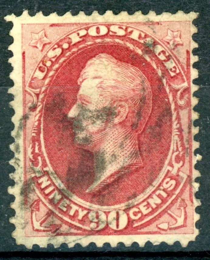 USA 155 90c RED USED BRIGHT COLOR  CAT$350 - Image 1 of 1