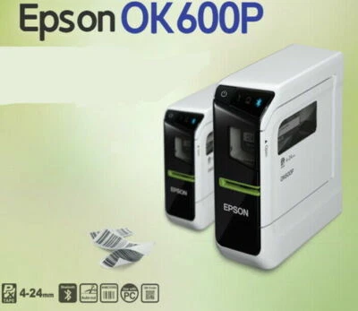 Epson Label Printer PRIFIA OK600P PC Connect Barcode QRCode 4~24mm Usb Bluetooth - Image 1 of 4