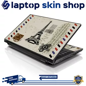 Laptop Skin Sticker Notebook Decal Cover Paris for Dell Apple Asus HP 13"-16" - Picture 1 of 5