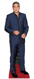 GEORGE CLOONEY LIFESIZE CARDBOARD CUTOUT STANDEE STANDUP Hollywood Star ER Suit - Picture 1 of 1