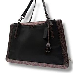 Coach Dreamer 36 Satchel Bag In Colorblock With Snakeskin Detail 76459 - Picture 1 of 12