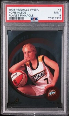 1998 Pinnacle WNBA Korie Hlede Planet Pinnacle PSA 9 Detroit Shock Duquesne - Image 1 of 2