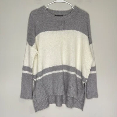 Suéter suéter tejido Michael Stars para mujer talla XS lana mohair nailon gris suave Foto 1 de 4