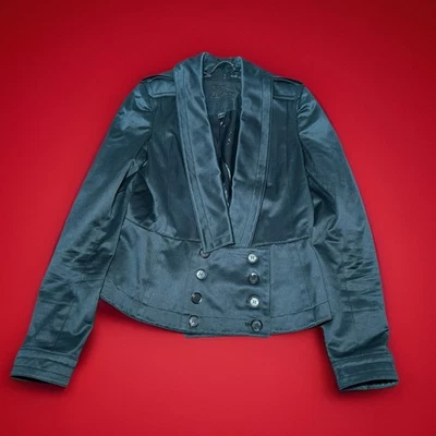 Chaqueta Blazer Burberry Prorsum Santin Negra Talla IT 42 Hecha en Italia Diseñador Foto 1 de 4