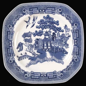 Johnson Brothers Willow Blue Square Salad Plat 4740313 - Picture 1 of 1