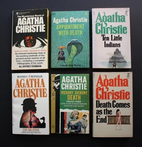 Agatha Christie LOT of 6 Paperback Vintage Mystery Books Poirot Marple & Others - Bild 1 von 24