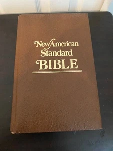 Vintage New American Standard Bible Holman Bonded Leather - Foto 1 di 17