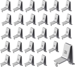 Hosrnovo Regalklammern, verstellbarer Stützclip für 255 mittel, silber 28  - Bild 1 von 9