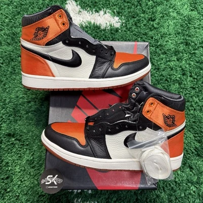 Talla 10W/8.5M Air Jordan 1 Retro OG Alto Satinado Roto Tablero Trasero (AV3725-010) Foto 1 de 4