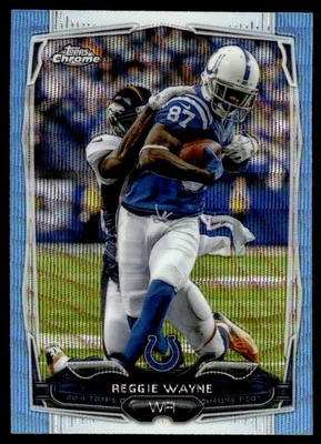 Topps 2014 cromo refractor de onda azul Reggie Wayne #14 Foto 1 de 2