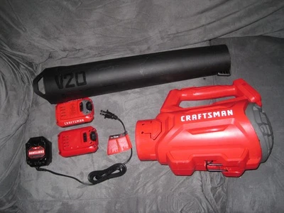 Soplador de hojas axial inalámbrico Craftsman V20 20 voltios - rojo batería y cargador nuevos Foto 1 de 4