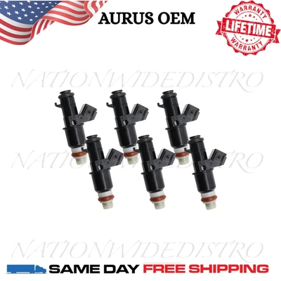 6x Inyectores de combustible AURUS nuevos OEM para Honda Pilot 2005-2011 3,5 L V6 16450-RNA-A01 Foto 1 de 4
