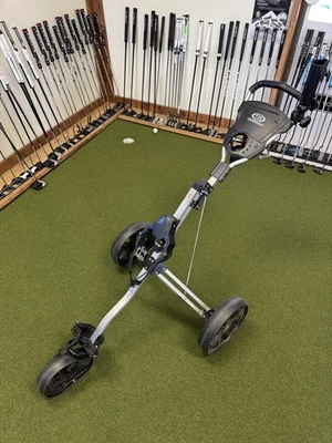 U.S. Kids Golf Youth Golf Push Cart Golf Push Cart Umbrella Holder CupHldr Folds - Image 1 of 4