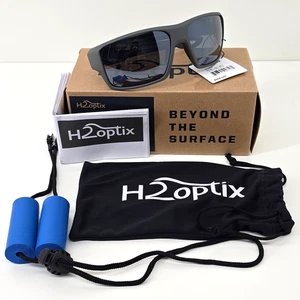 H2Optix Ashore Matt Grey Polarisierte Herren Sonnenbrille Grau Silber Flash Mirror - Bild 1 von 24